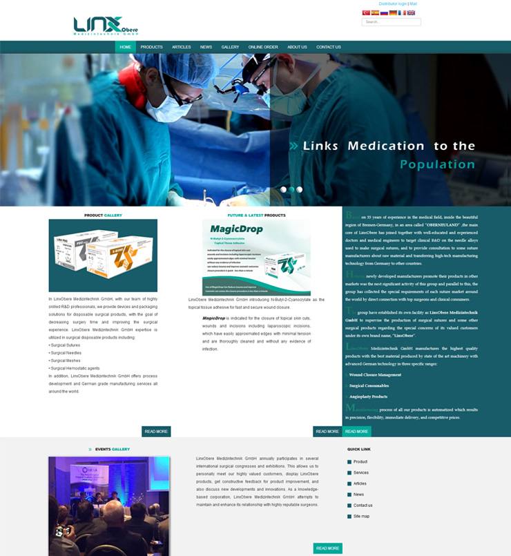 طراحی سایت Linx
